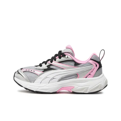 PUMA Morphic Slip-resistant Abrasion-resistant Low Top Training Running Shoes Women's Gray Pink PUMA Morphic Противоскользящий Устойчивый к истиранию Низкий Топ Тренировочные Беговые Кроссовки Женские Серый Розовый