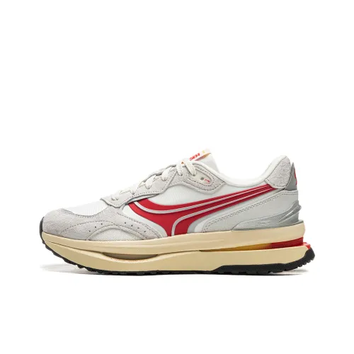 LINING Zhengrong M1000 Casual Низкий Топ Светлый Дымчатый Серый/Айвори Женский