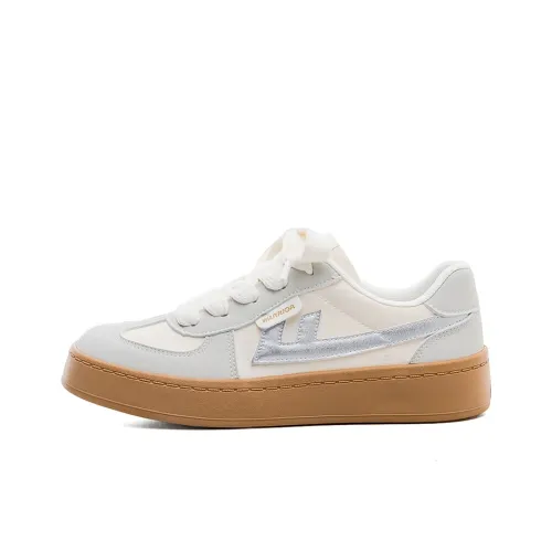 Warrior Дышащие и противоскользящие низкие кеды для женщин серо-бежевые серебряные