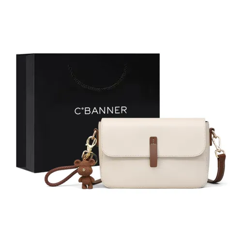 C°BANNER Спилок коровьей кожи с синтетической кожей маленькая квадратная сумка сумка через плечо стандартная женская