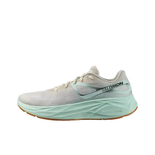 SALOMON Aero Glide Slip-resistant Abrasion-resistant Low-top Беговые кроссовки Мужские Серый Зеленый