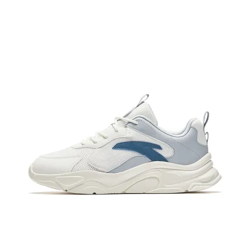 ANTA Life Collection Амортизация Износостойкий Низкий Топ Casual Мужской Белый Синий