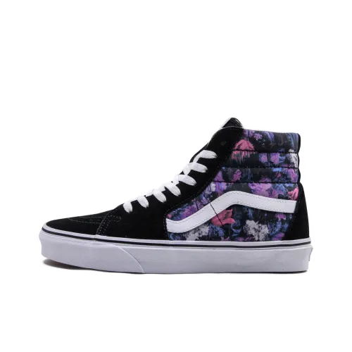 VANS SK8 High Топ Скейтборд Кроссовки Унисекс Черный Фиолетовый