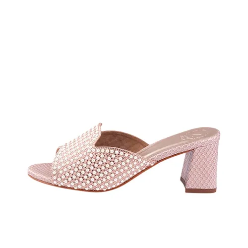 NICOLI Слипоны 7 см Женские Розовые