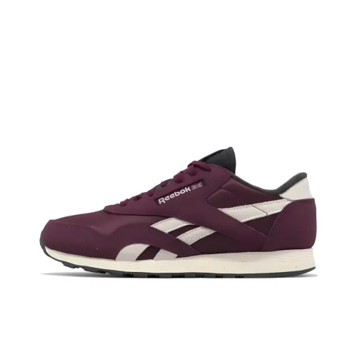 Reebok Classic Nylon Low Топ Беговые кроссовки Мужские Красный Бежевый