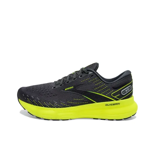 Brooks Glycerin 20 Износостойкий и Легкий Низкий Топ Беговые кроссовки Мужские Черные