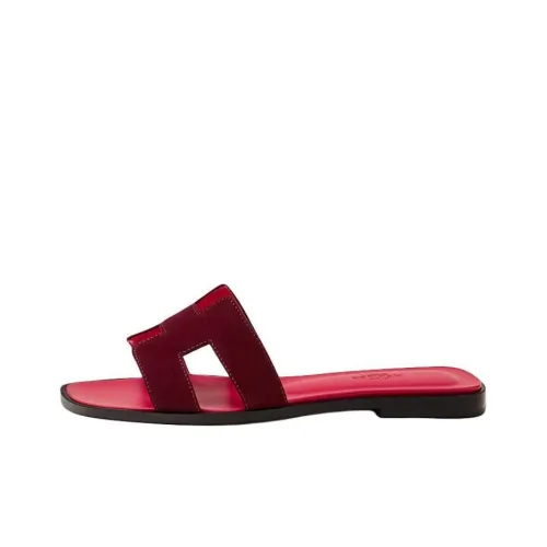 HERMES Oran Слипоны Женские Red
