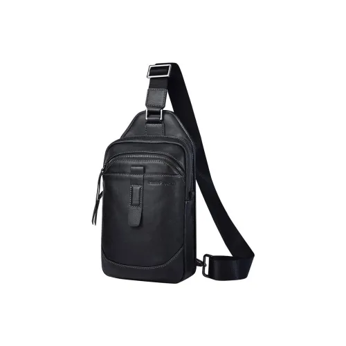 Hush Puppies Сумка через плечо из коровьей кожи сумка Sling среднего размера мужская черная