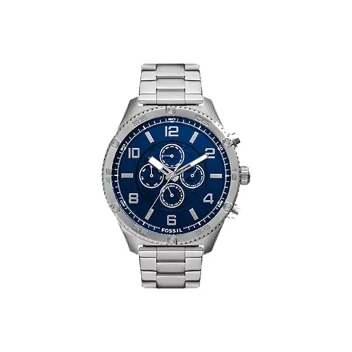 FOSSIL Автоматический механический механизм Мужские часы 50 мм Синий