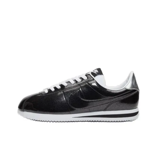 Nike Cortez Shock Absorbers Slip-Resistant Low Top Беговые кроссовки Унисекс Черный