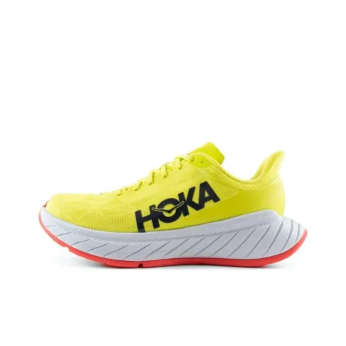 HOKA ONE ONE Slip-resistant Abrasion-resistant Breathable Low-Top Running Shoes Women's Yellow HOKA ONE ONE Противоскользящие Износостойкие Дышащие Низкие Кроссовки для Бега Женские Желтые