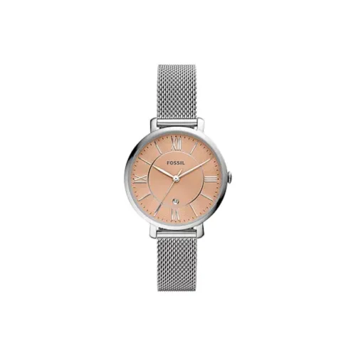 FOSSIL JACQUELINE Collection Кварцевые Женские Наручные Часы Ремешок из Нержавеющей Стали 36 мм Розовый Циферблат