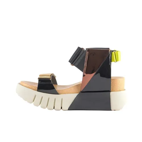 UNITED NUDE DELTA RUN one Ремень Сандалии 6,5 см Женские Золото