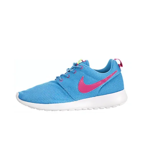 Nike Roshe One Амортизирующие Шок Absorbers Противоскользящие Низкие Кроссовки для Бега GS Синий