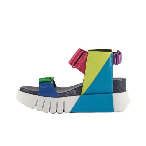 UNITED NUDE DELTA RUN One Ремешок Сандалии 6,5 см Женские Зеленый Розовый