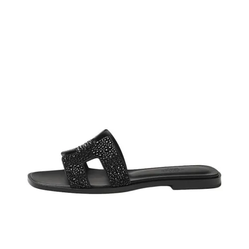 HERMES Oran Слипоны Женские Черный