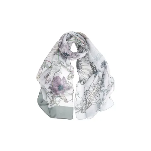 MARJAKURKI Шелковые шарфы для женщин