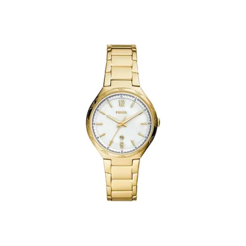 FOSSIL ASHTYN Collection Кварцевые часы механизм ремешок из нержавеющей стали 36 мм белый циферблат унисекс