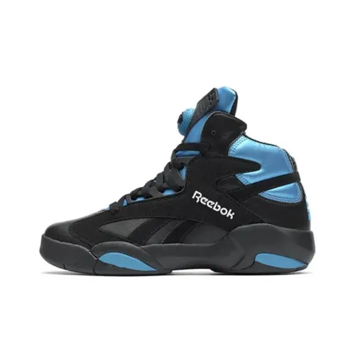 Reebok Shaq Attaq Azure High Top Винтажные Баскетбольные Кроссовки Унисекс Черный Синий