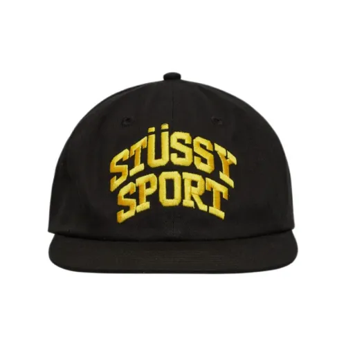 Stussy Хлопок Кепки Мужские Черные