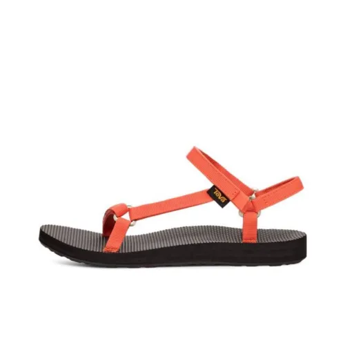 Teva Original Universal Пляжные сандалии Оранжево-черные Женские