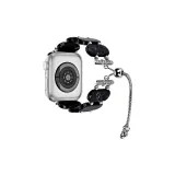 Овал Смола - Черный Цветочный Дизайн