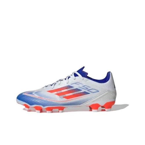Adidas F50 League Футбольные бутсы Низкий Верх Белый/Солнечный Красный/Прозрачный Синий Мужской
