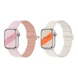 Яблоко Силиконовый ремешок - Розово-серый * Звездный свет