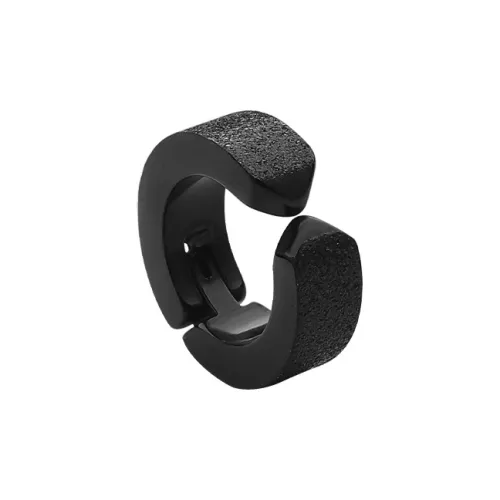 MAGICPOLE Титановая сталь Нижняя заколка Серьги On Унисекс Черный серебристый