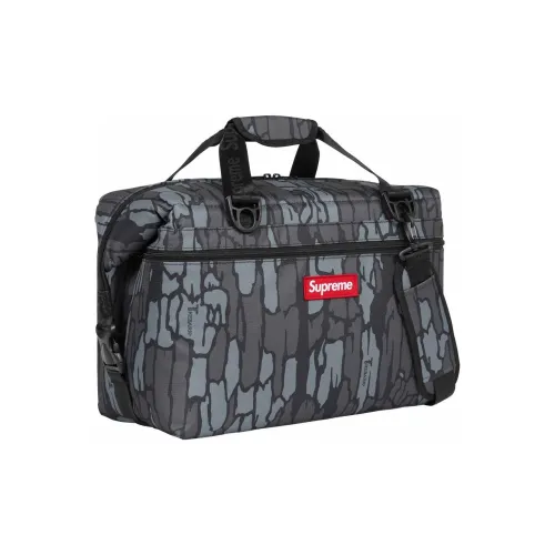 Supreme Полиэстер Холст Переносной Одно Плечо Сумка для Хранения Унисекс Черный