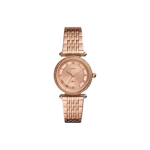 FOSSIL Наручные часы Кварцевый механизм Нержавеющая сталь Ремешок 32 мм Розовое золото Циферблат Женские часы