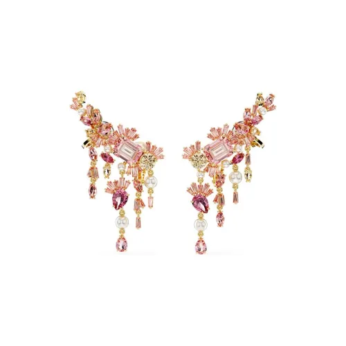 Swarovski Искусственный кристалл Серьги Женские Розовый