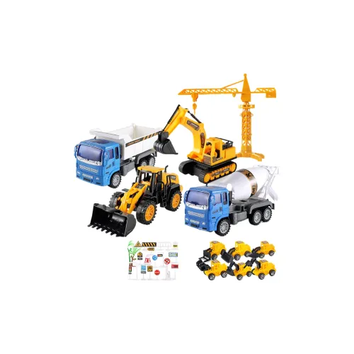 Hidicci Большой Размер Набор Строительной Машины Транспорт Excavator Bulldozer Grader Blender And Журавль Развивающие Игрушки