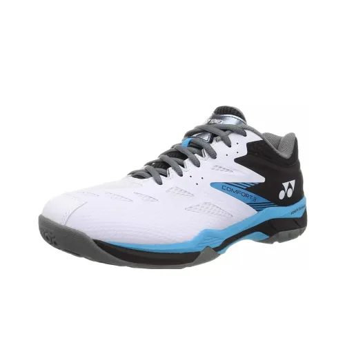 YONEX Power Cushion Comfort 3 Амортизирующие подошвы Противоскользящие Низкие Кроссовки для Бадминтона Унисекс Белый Черный Синий