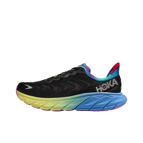 HOKA ONE ONE Амортизация Низкий Топ Беговые Кроссовки Мужские Черный Синий Желтый