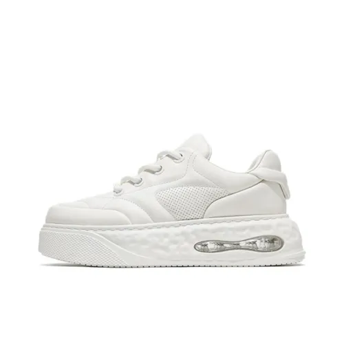 JANE HARLOW Низкий топ толстая подошва кроссовки мужские белые