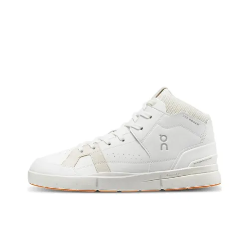 On Клуб Non Нижняя юбка Легкий MID Топ Кроссовки для скейтбординга Мужской Белый песок Белый