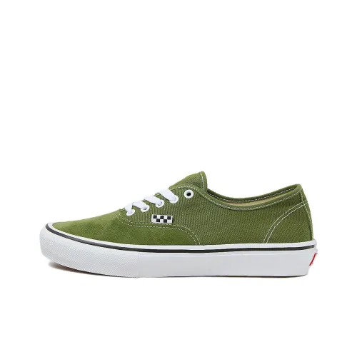 Vans Skate Authentic Low Топ Кроссовки для скейтбординга Унисекс Зеленый