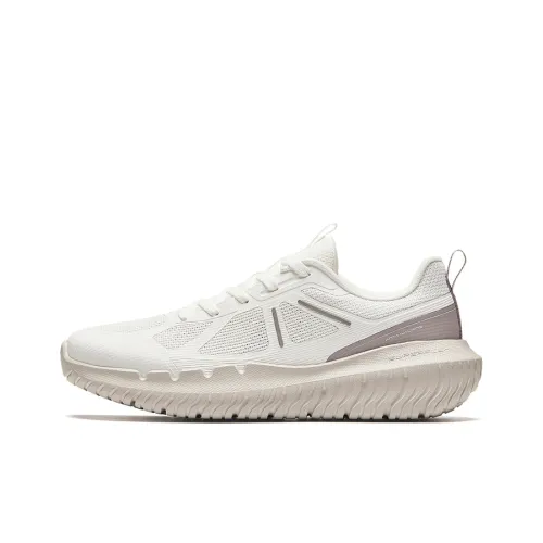 ANTA ZONGXUNXILIE Амортизаторы Shock противоскользящие дышащие низкий топ кроссовки для тренировок женские белые коричневый