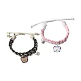 Милый Vika Медвежонок Черный Пудра Бестия браслет