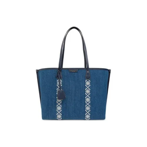 TORY BURCH Perry Denim Tote Bag Сумка для покупок Сумка через плечо Сумка для женщин Синий