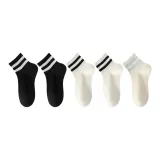 5 пар (Черный 2 + Белый 2 + Молочно-белый)