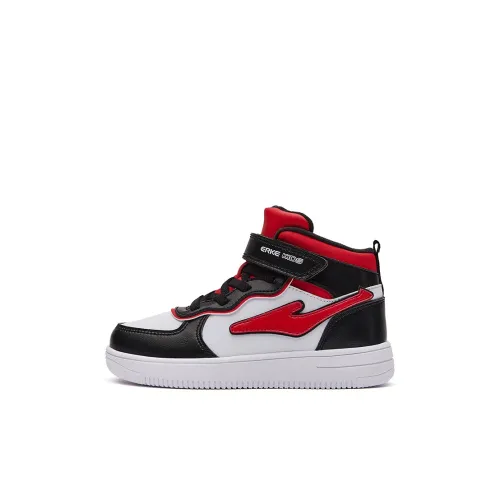 Детские ERKE KIDS высокие топы для скейтбординга настоящие красные белые