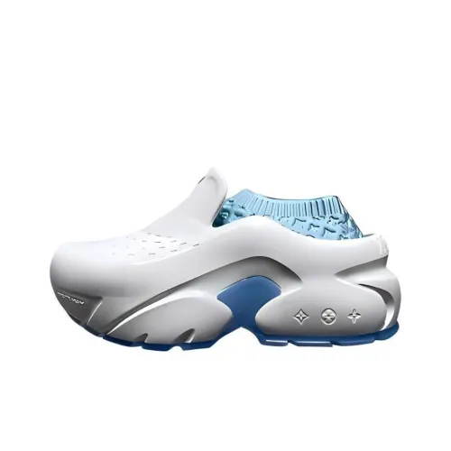 LOUIS VUITTON Shark Sabo Мужской Белый Синий