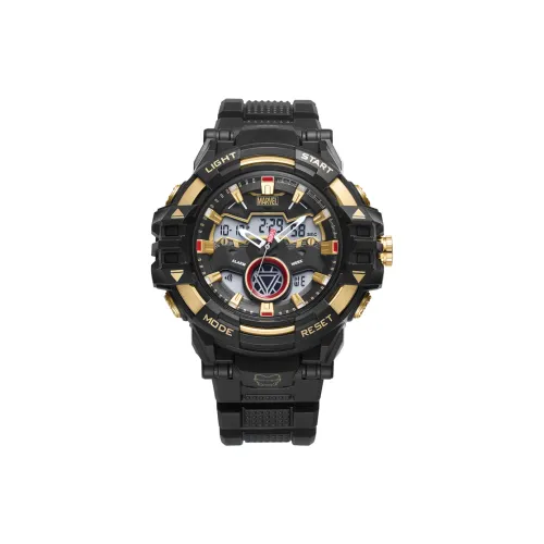 MARVEL Energy Collection Iron Man Электронный механизм TPU ремешок Мужские часы Серый циферблат