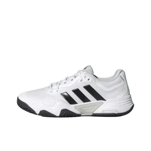 Adidas Solematch Control Slip-Resistant Abrasion-Resistant Low-Top Tennis Shoes Men's White Black Adidas Solematch Control Противоскользящие Износостойкие Низкие Кроссовки для тенниса Мужские Белый Черный