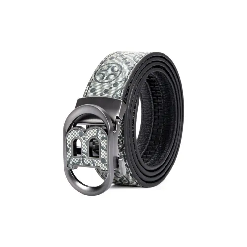 FORTEI Ремни из коровьей кожи Мужской Винтажный зеленый Ширина 3,5 см Набор в подарочной коробке