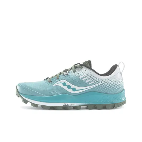 Saucony Shock Absorbers Slip-resistant Abrasion-resistant Low Top Casual Running Shoes Women's Blue White Сaucony Shock Absorbers Противоскользящие Устойчивые к истиранию Низкий Топ Повседневные Беговые Кроссовки Женские Синий Белый