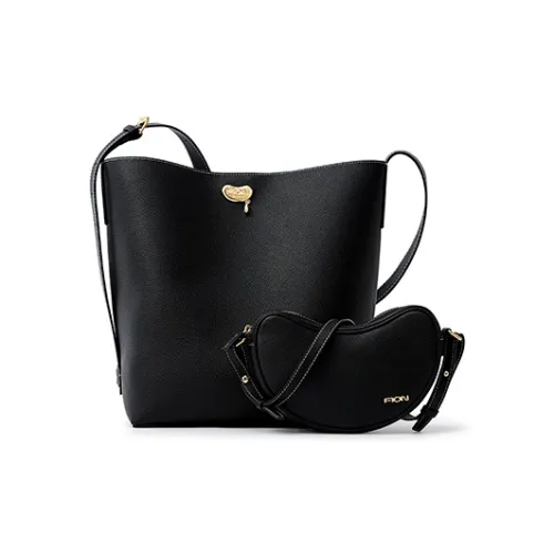 FION Сумка через плечо из коровьей кожи женская черная