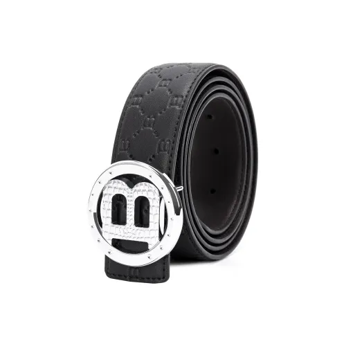 FORTEI Ремни из коровьей кожи Мужские Черные Ширина 3,5 см